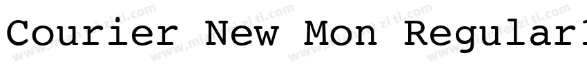 Courier New Mon Regular10 Fri Sep字体转换